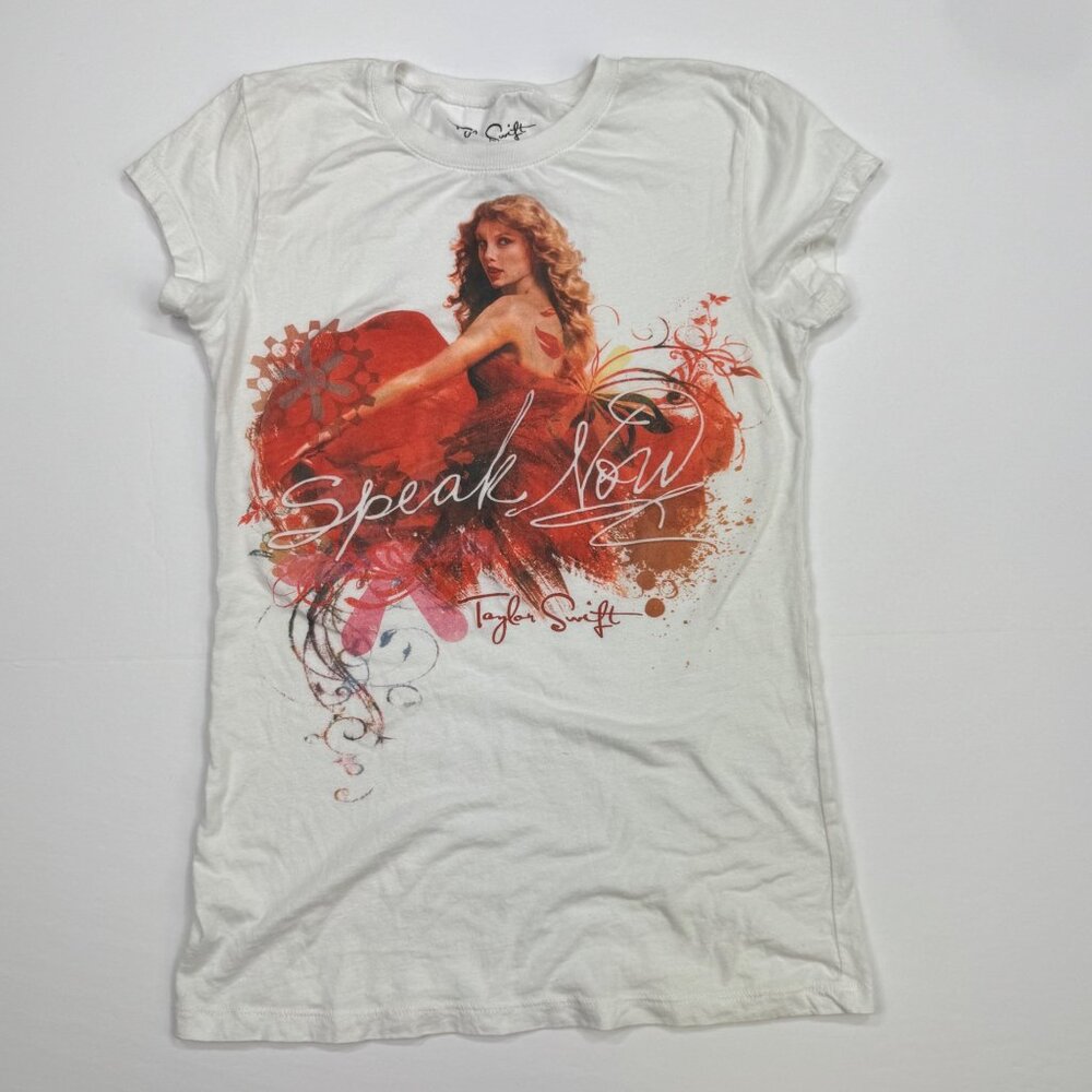 Taylor Swift Speak Now Graphic T Shirt White Size M Short Sleeve - Picture 7 of 8